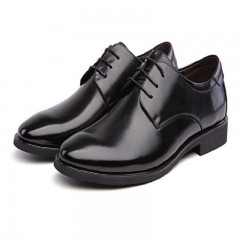 Chaussures en cuir pu à lacets pointu pour hommes pour hommes