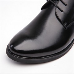 Chaussures en cuir pu à lacets pointu pour hommes pour hommes