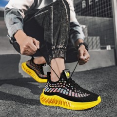 Chaussures sneakers décontractées pour hommes avec semelle à lamelles