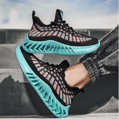 Chaussures sneakers décontractées pour hommes avec semelle à lamelles