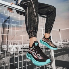 Chaussures sneakers décontractées pour hommes avec semelle à lamelles