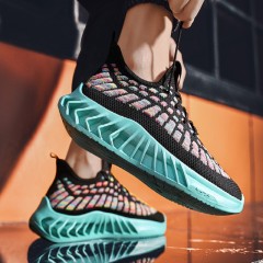 Chaussures sneakers décontractées pour hommes avec semelle à lamelles