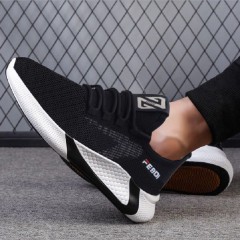 Sneakers homme  en tissu moucheté