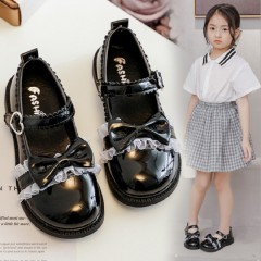 Chaussures en cuir synthétique pour petite fille