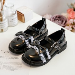 Chaussures en cuir synthétique pour petite fille