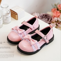 Chaussures en cuir synthétique pour petite fille