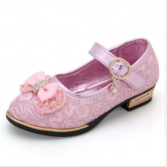 Chaussures princesse avec nœud à deux boucles pour fillette