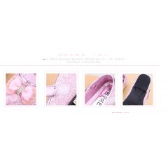 Chaussures princesse avec nœud à deux boucles pour fillette