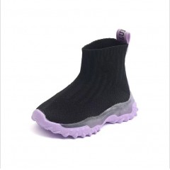 Chaussures pour enfants en  tissu moucheté avec Lumière LED