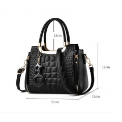 Sac à main à motif peau de crocodile
