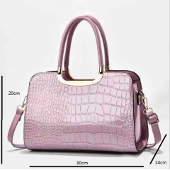 Sac à main pour femme en cuir PU avec motif  crocodile