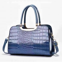 Sac à main pour femme en cuir PU avec motif  crocodile