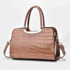 Sac à main pour femme en cuir PU avec motif  crocodile