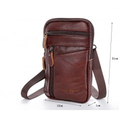 Sac à bandoulière pour homme en cuir véritable