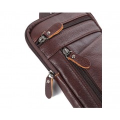 Sac à bandoulière pour homme en cuir véritable