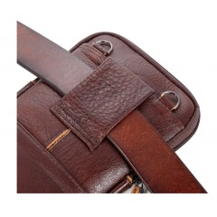 Sac à bandoulière pour homme en cuir véritable