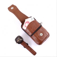 Sac à bandoulière pour homme en cuir véritable