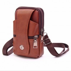 Sac à bandoulière pour homme en cuir véritable