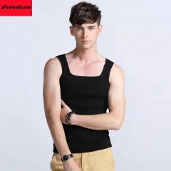 débardeur pour hommes en coton à col carré