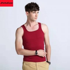 débardeur pour hommes en coton à col carré