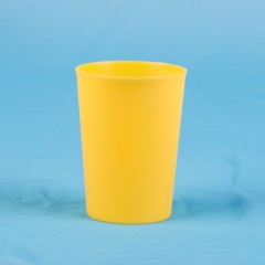 Tasse de rince-bouche en PP plastique en forme de corne coloré