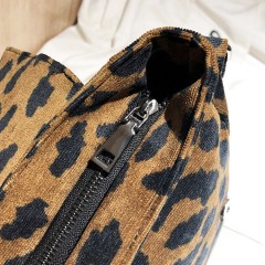 Sac à bandoulière  en toile à motif léopard