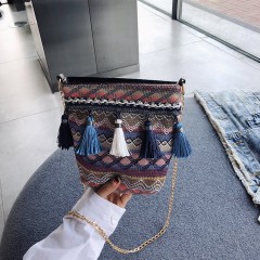 Sac à bandoulière tissé pour femme