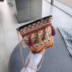 Sac à bandoulière tissé pour femme