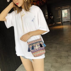 Sac à bandoulière tissé pour femme