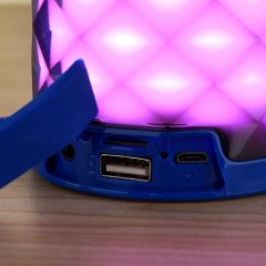 Bluetooth audio haut parleur portable avec lumières colorées