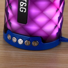 Bluetooth audio haut parleur portable avec lumières colorées