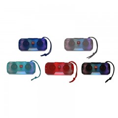 Haut-parleur Bluetooth portable double sortie audio à animation lumineuse