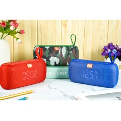 Haut-parleur Bluetooth portable à horloge lumineuse et numérique
