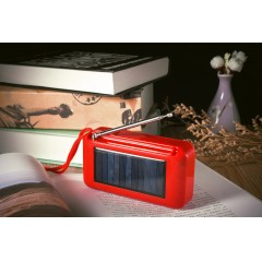 Haut-parleur solaire bluetooth portable avec lampe style ancien