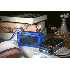 Haut-parleur solaire bluetooth portable avec lampe style ancien