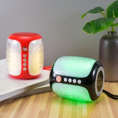 Mini enceinte bluetooth avec lumières colorées