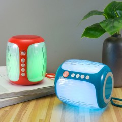 Mini enceinte bluetooth avec lumières colorées