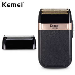 rasoir USB rechargeable double filet KEMEI