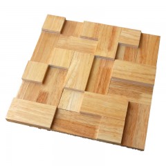 Autocollant 3D  mural en  bois et caoutchouc