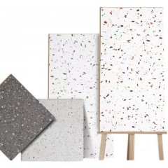 Plancher de sol stratifié imitation terrazzo commercial classe E1