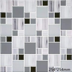Papier auto-adhésif en 3D pour mur à carreaux mosaïque simuler marbre