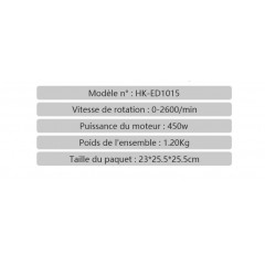 Perceuse manuelle multifonctionnelle 2600W