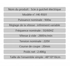 Scie alternative électrique domestique