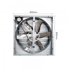 Ventilateur d'extraction d'air 6 pales galvanisées380V/750W