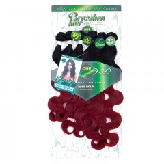 Mèches  en fibre  synthétique avec cheveux bouclés de couleur gradient