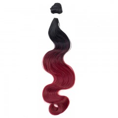 Mèches  en fibre  synthétique avec cheveux bouclés de couleur gradient