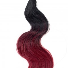Mèches  en fibre  synthétique avec cheveux bouclés de couleur gradient