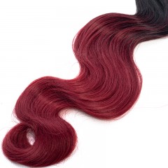 Mèches  en fibre  synthétique avec cheveux bouclés de couleur gradient