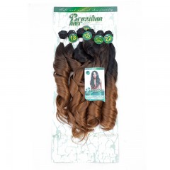 Mèches  en fibre  synthétique avec cheveux bouclés de couleur gradient