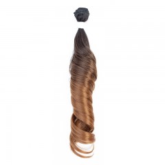 Mèches  en fibre  synthétique avec cheveux bouclés de couleur gradient
